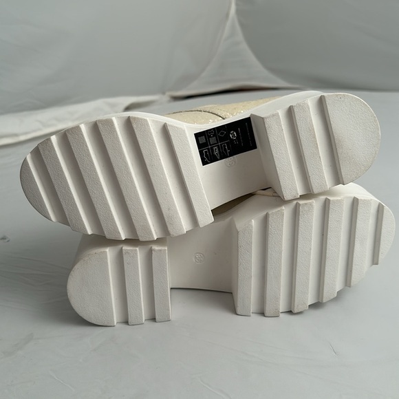 Cheap Monday Tractor iridescent glitter platform shoes - Picture 6 of 9